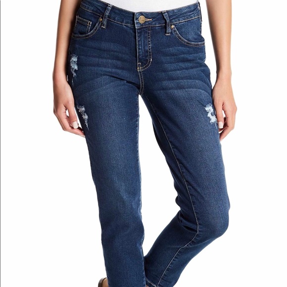 JAG petite Kyla Girlfriend Jeans Indigo - Picture 2 of 10